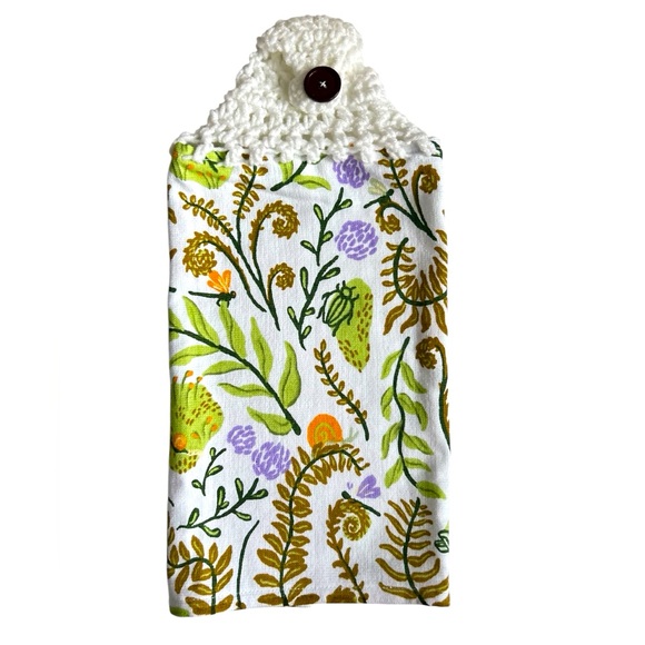 Hand Crafted Other - Hand Crafted Colorful Nature Floral Hanging Hand Towel Crochet Top